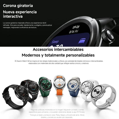 Xiaomi Watch S4 – Pantalla AMOLED 1,43″, Estilo Premium ⌚