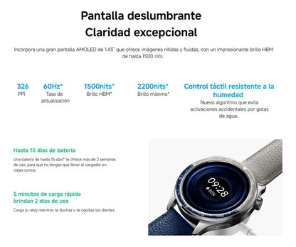 Xiaomi Watch S4 – Pantalla AMOLED 1,43″, Estilo Premium ⌚