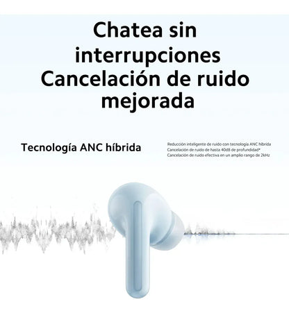 Redmi Buds 6 Lite Azul – Sonido Premium + Cancelación de Ruido 40 dB 🎧