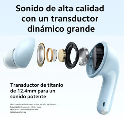 Redmi Buds 6 Lite Azul – Sonido Premium + Cancelación de Ruido 40 dB 🎧
