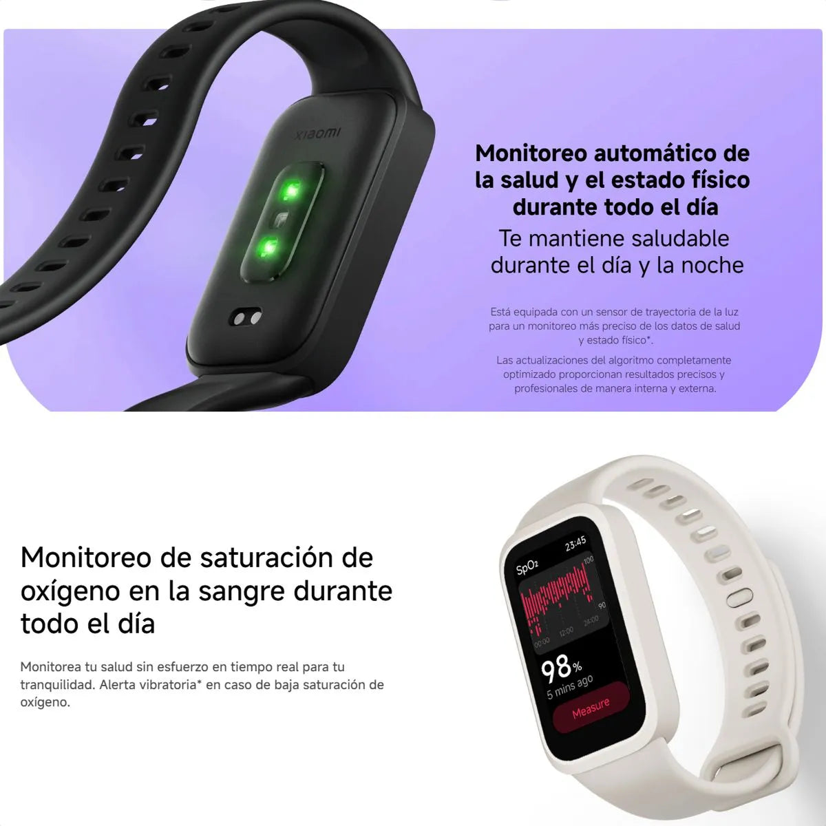 Xiaomi Smart Band 9 Active⌚   | 1.47” + 50 Deportes + Salud 💓Rosa