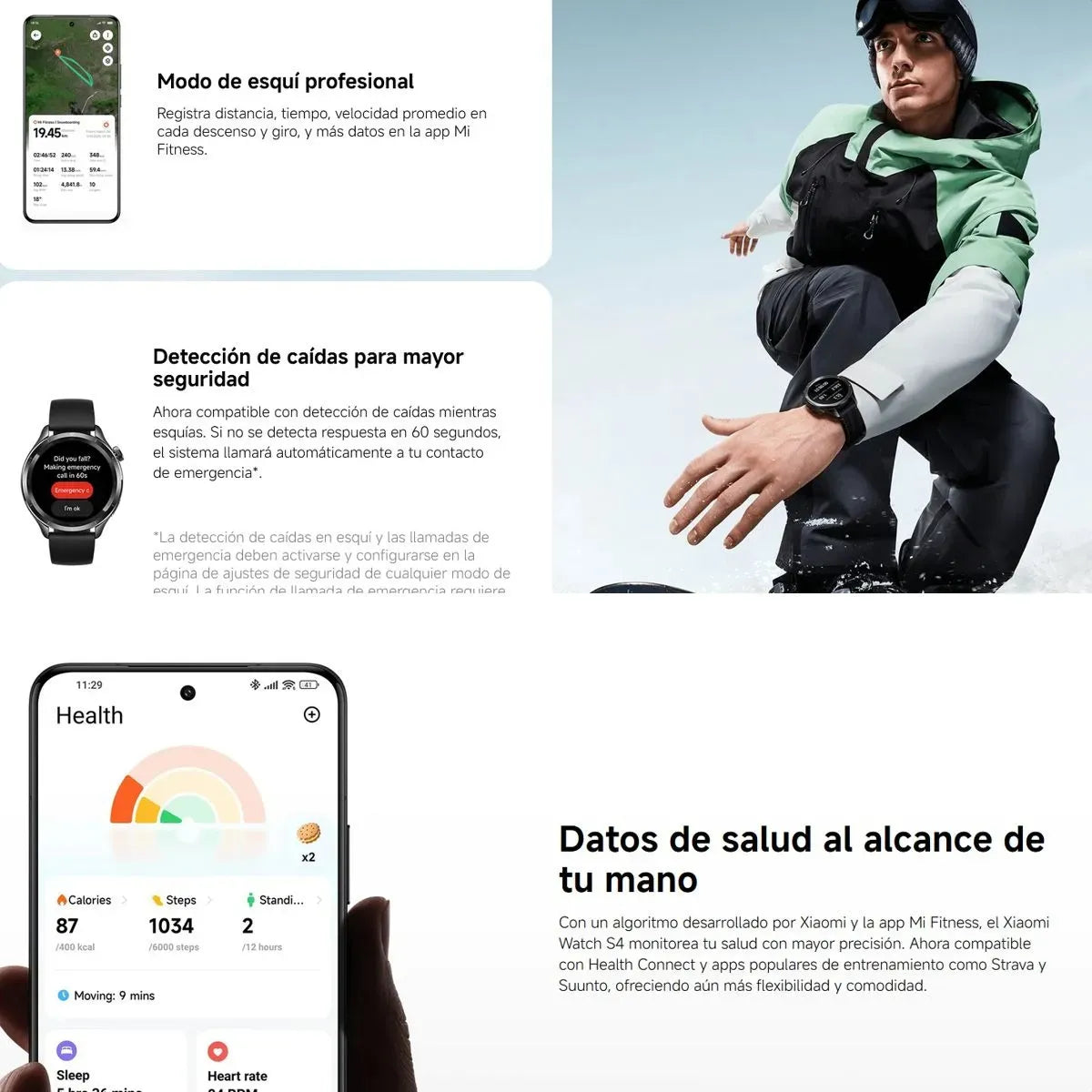 Xiaomi Watch S4 – Pantalla AMOLED 1,43″, Estilo Premium ⌚