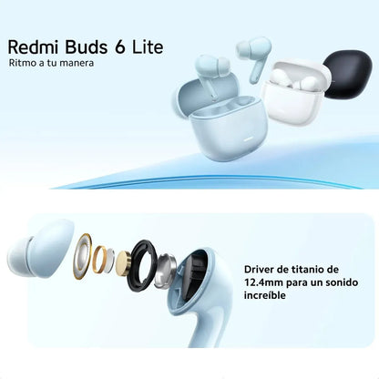 Redmi Buds 6 Lite Azul – Sonido Premium + Cancelación de Ruido 40 dB 🎧
