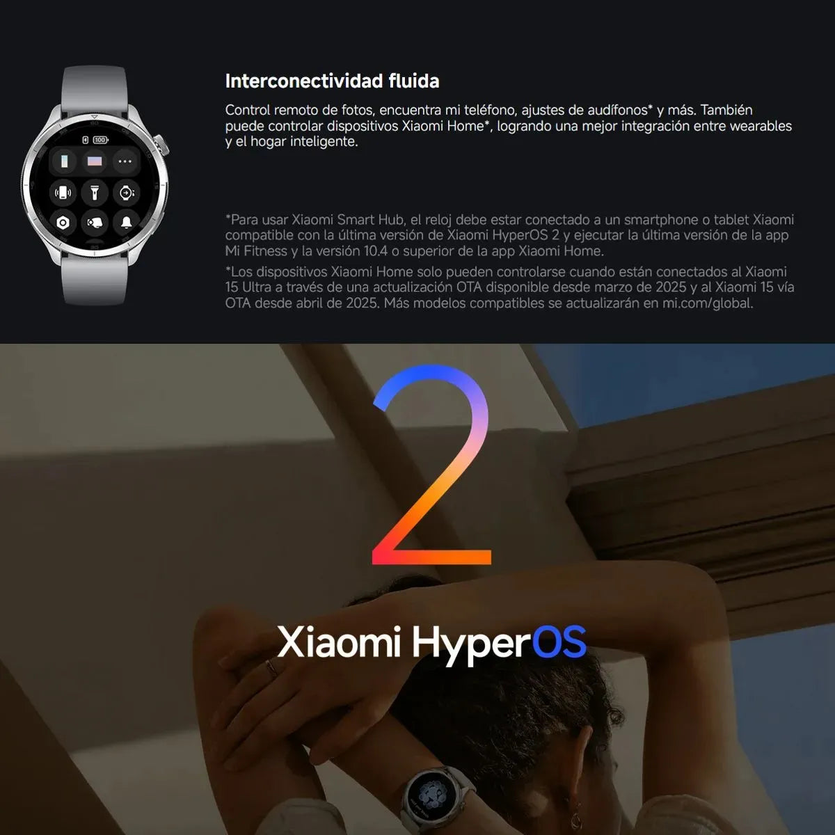 Xiaomi Watch S4 – Pantalla AMOLED 1,43″, Estilo Premium ⌚