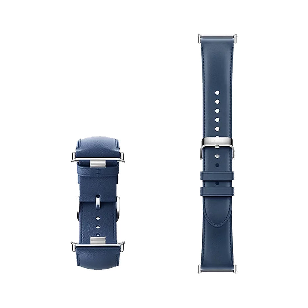 Xiaomi Leather Quick Release Strap Harbor Blue – Correa Compatible Band 8 / 9 Pro & Watch 4 / 5
